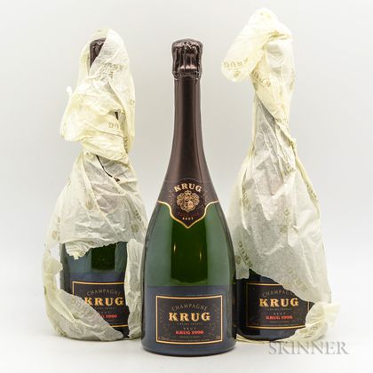 Krug Vintage Brut 1996, 3 bottles 