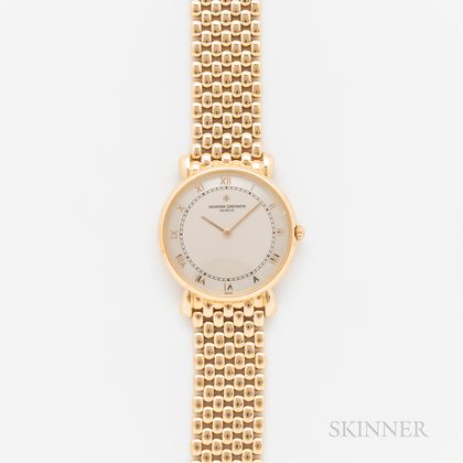 Vacheron & Constantin 18kt Gold Reference 33084 Wristwatch and Bracelet