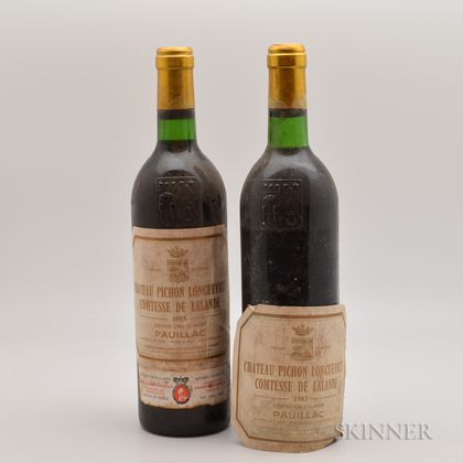 Chateau Pichon Lalande 1983, 2 bottles 
