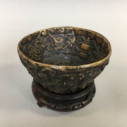 Carved Resin Bowl