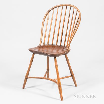 Windsor Bamboo-turned Bow-back Side Chair