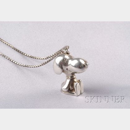 Sterling Silver "Snoopy" Charm, Cartier