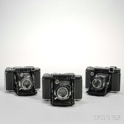 Three Zeiss Ikonta Cameras