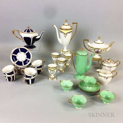 Thirty Mostly Belleek and Lenox Porcelain Teaware Items. Estimate $20-200