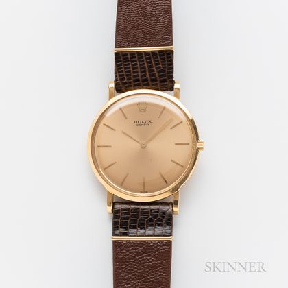 Rolex 18kt Gold Ultra-slim Wristwatch