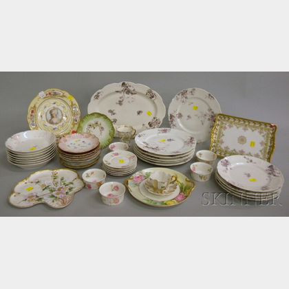 Approximately Forty-nine Pieces of Assorted Decorated Porcelain Tableware