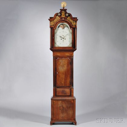 Inlaid Mahogany English Longcase Clock