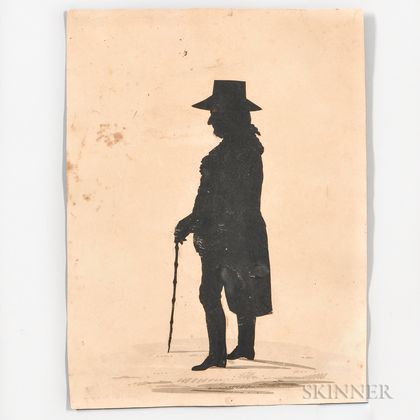 Silhouette of Dr. Holyoke of Salem Cut by Master Hankes