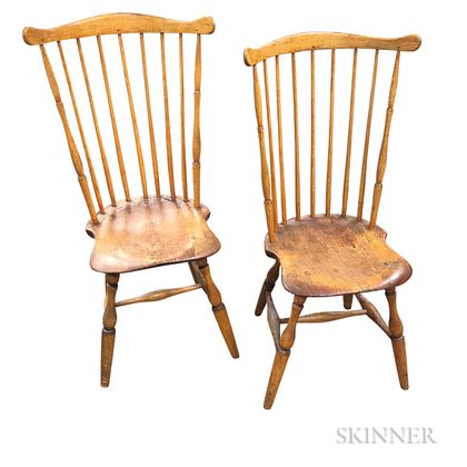 Two Fan-back Windsor Side Chairs