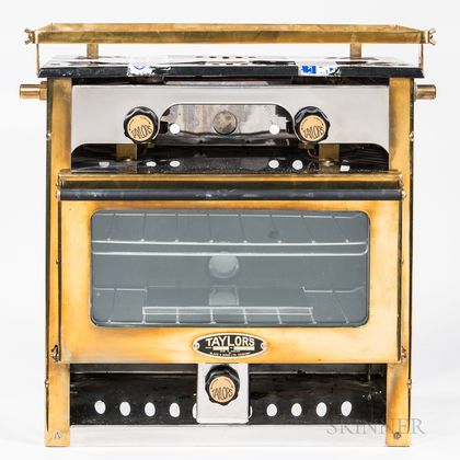 Taylor's Brass and Chromed Metal Propane Yacht Stove
