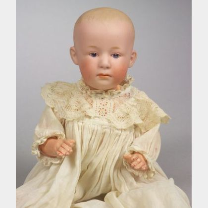 Somber-faced Heubach Character Baby
