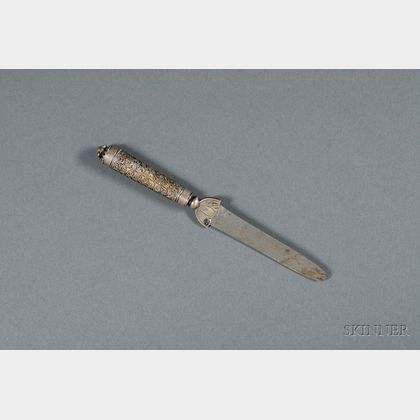 Polish Silver, Silver-gilt and Filigree Circumcision Knife