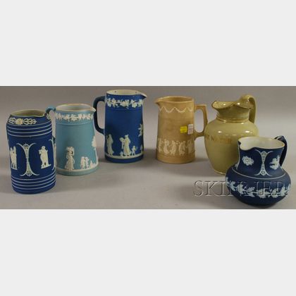 Six Assorted English Ceramic Jugs