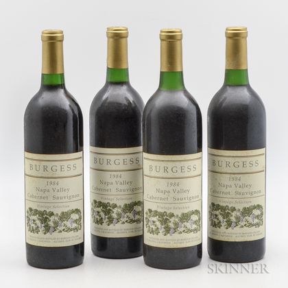 Burgess Cabernet Sauvignon 1984, 4 bottles 