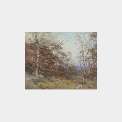 Henry R. Kenyon (American, d. 1926) Autumn Landscape, Ipswich, Massachusetts