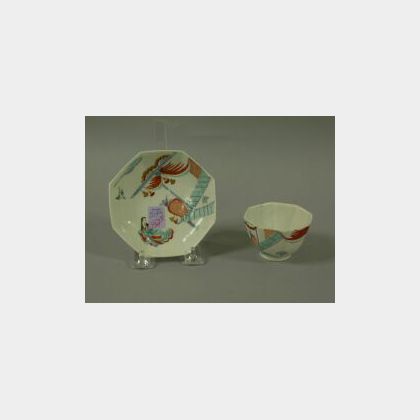Chelsea Octagonal Porcelain Cup and Saucer. 