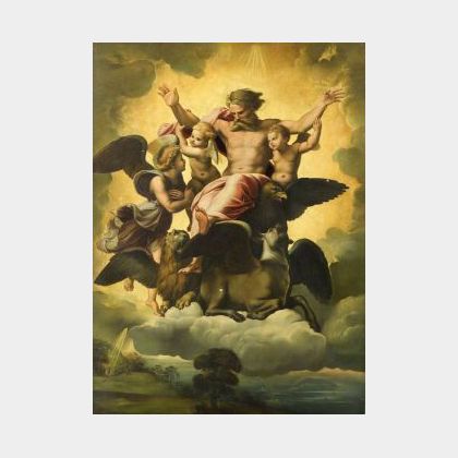 After Raphael (Italian, 1483-1520) The Vision of Ezekiel