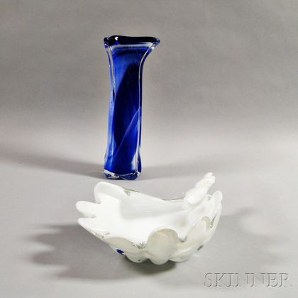 Two Art Glass Items