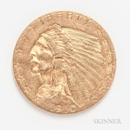 1910 $2.50 Indian Head Gold Coin