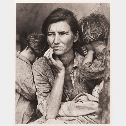 After Dorothea Lange (American, 1895-1965) Migrant Mother (Florence Owens Thompson)