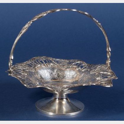 American Sterling Reticulated Cake Basket made for Tiffany & Co.