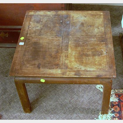 Heritage Henredon Modern Asian-style Mahogany Low Occasional Table