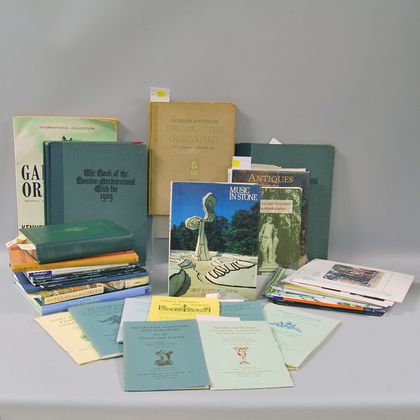 Thirty-three Books and Catalogues Relating to Garden Furniture, Sculpture, and Antiques
