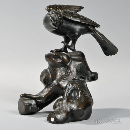 Parcel-gilt Bronze Sculpture
