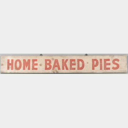 Painted "Home Baked Pies" Sign
