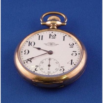 Ball Watch Co., Cleveland, Ohio Gold-filled Open Face 17-Jewel Railroad Pocket Watch