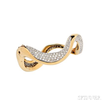 18kt Gold and Diamond Bracelet