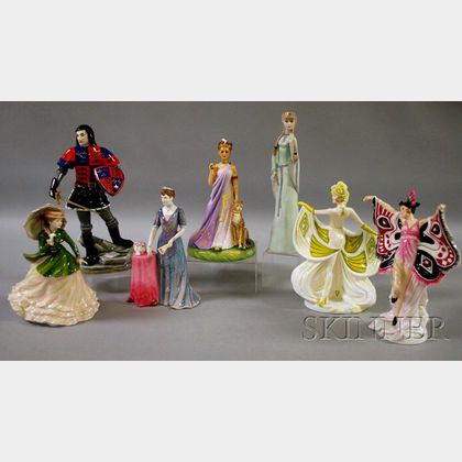Seven Assorted Royal Doulton Porcelain Figures