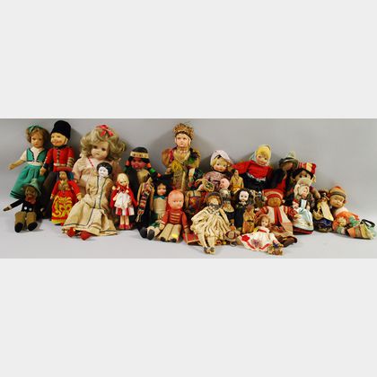 Approximately Thirty Miscellaneous Dolls