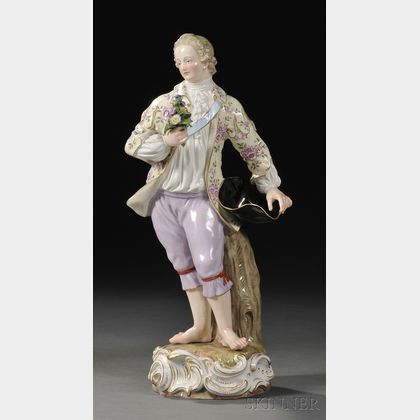 Meissen Porcelain Figure of a Man