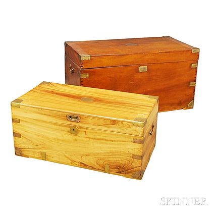 Two Brass-bound Camphor Chests