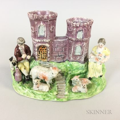Staffordshire Lustre-decorated Ceramic Sherratt Castle Group