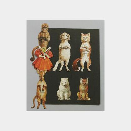 Group of Advertising Animal Paper Dolls