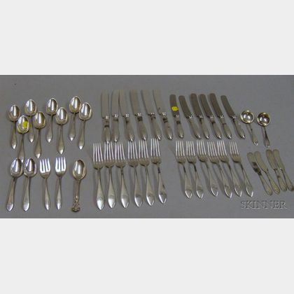 Approximately Forty Pieces of Sterling Silver Flatware