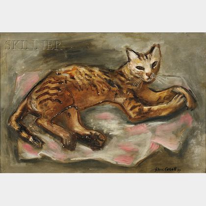 John Wesley Carroll (American, 1892-1959) Portrait of a Cat