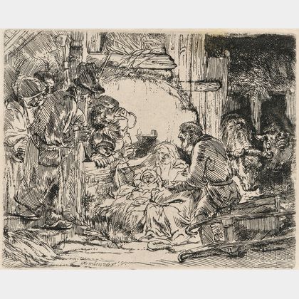 Rembrandt van Rijn (Dutch, 1606-1669) The Adoration of the Shepherds: With the Lamp