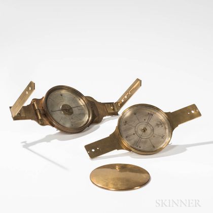 Two Thomas Whitney Surveyor's Compasses