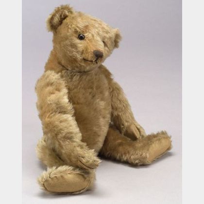 Early Steiff Blonde Mohair Teddy Bear