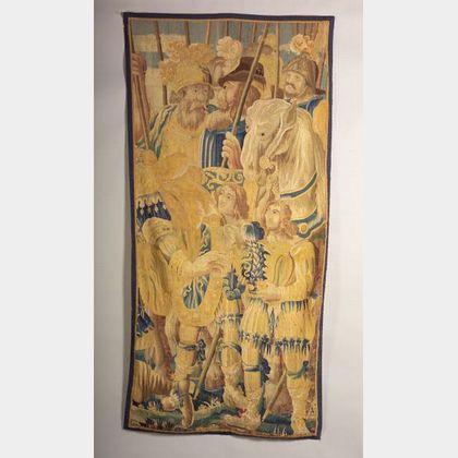 Flemish Wool and Silk Tapestry Panel