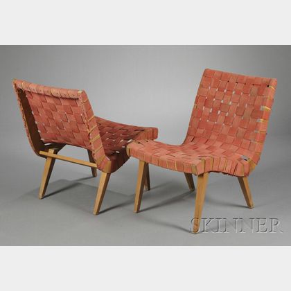 Two Jens Risom Side Chairs