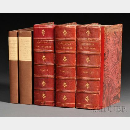 Book Auction Catalogs, Five Volumes: