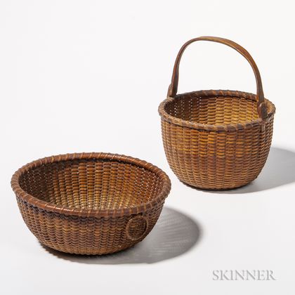 Two Small Nantucket Baskets