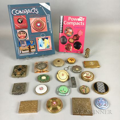 Group of Compacts and Lipstick Cases
