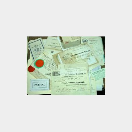 Collection of Late 1800s Letterheads and Bill Heads