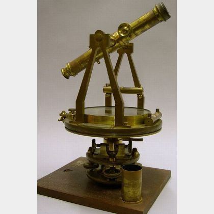 Lacquered-Brass Theodolite by J.T. Hobby