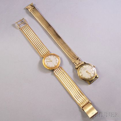 Two Gold Wristwatches